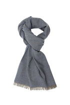 Açık Lacivert İtalyan Kaşmir Düz Atkı (37X180 CM)