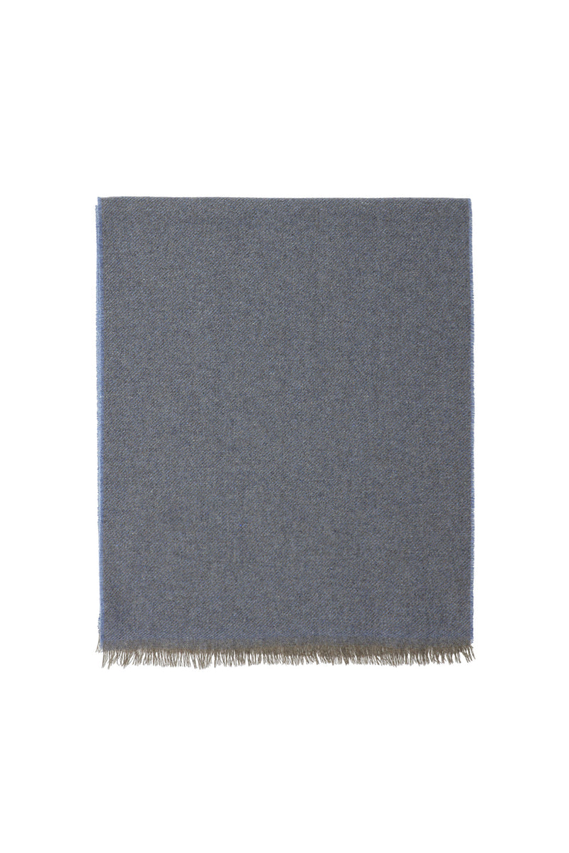 Açık Lacivert İtalyan Kaşmir Düz Atkı (37X180 CM)