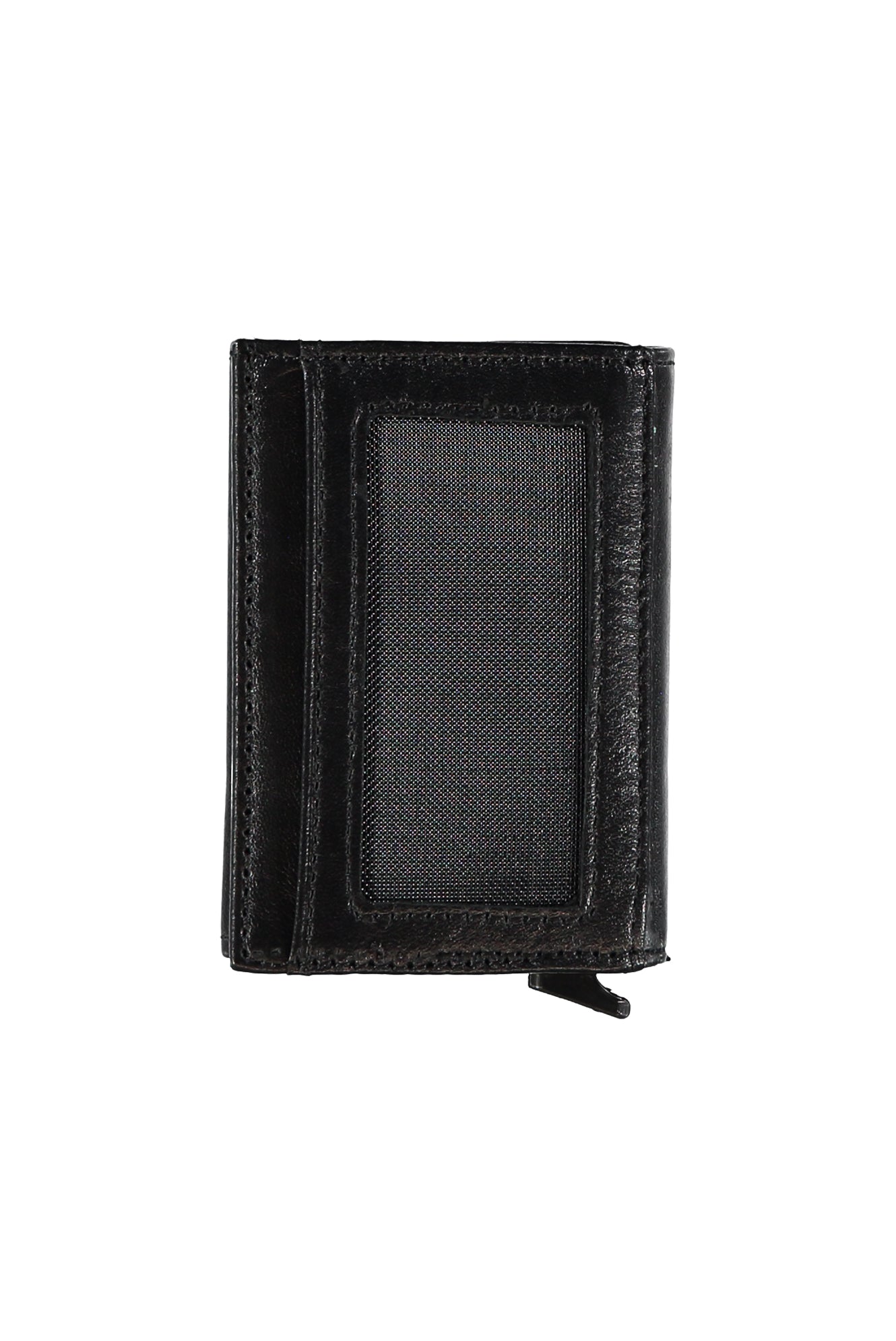 Siyah Mekanizmalı Deri Cüzdan