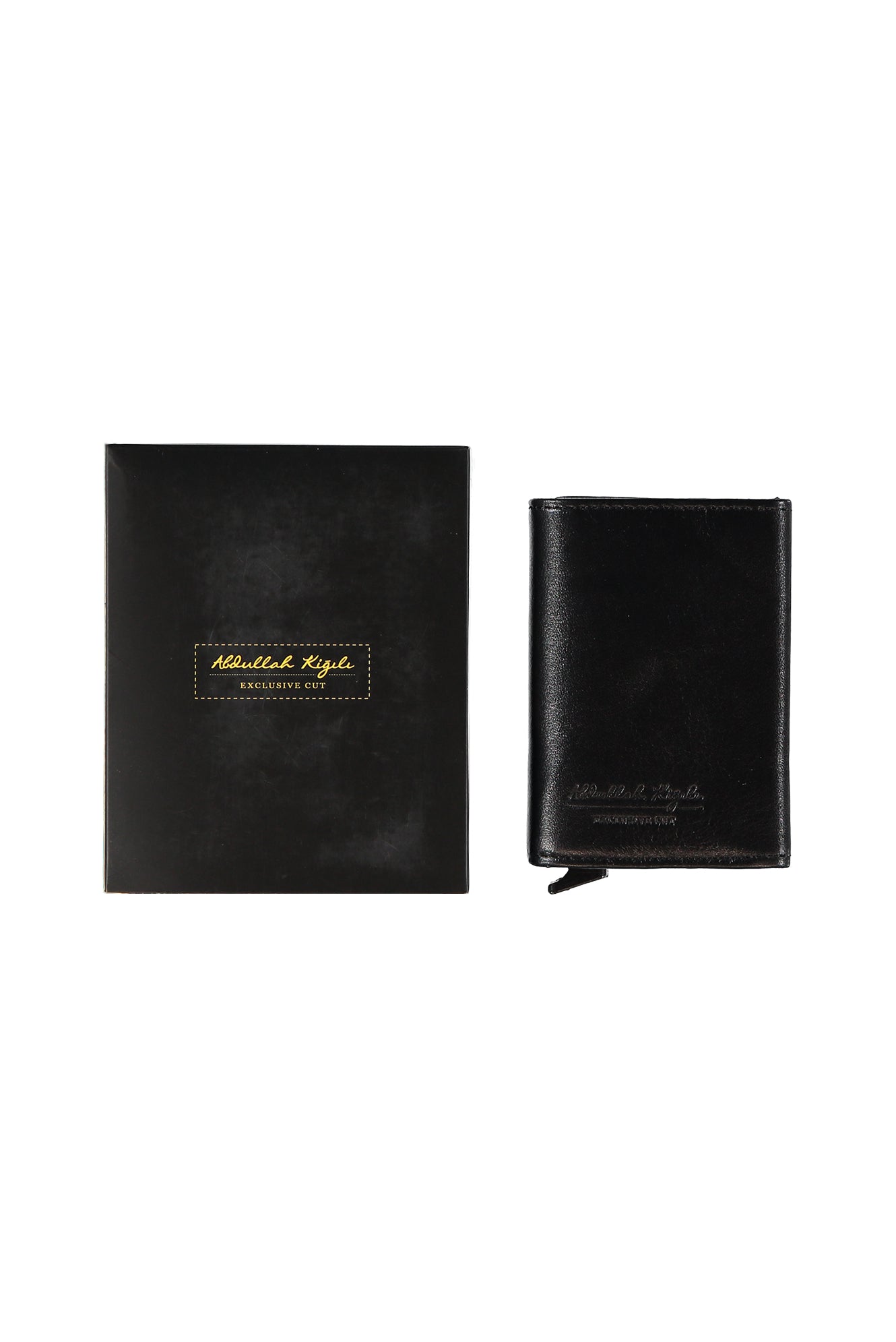 Siyah Mekanizmalı Deri Cüzdan