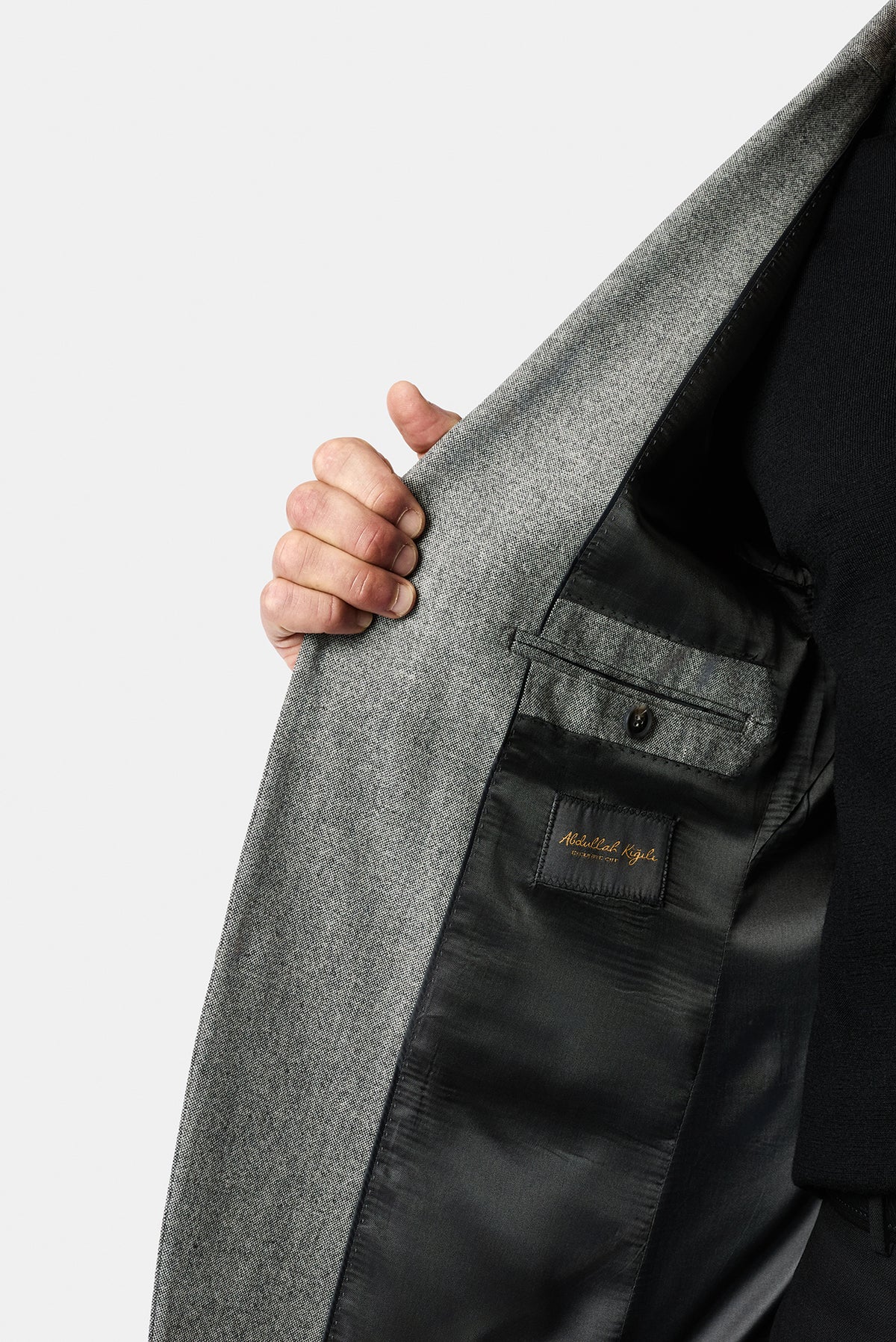 Açık Füme 4 Drop Relaxed Fit Rahat Kesim Yünlü Mono Yaka Klasik Ceket