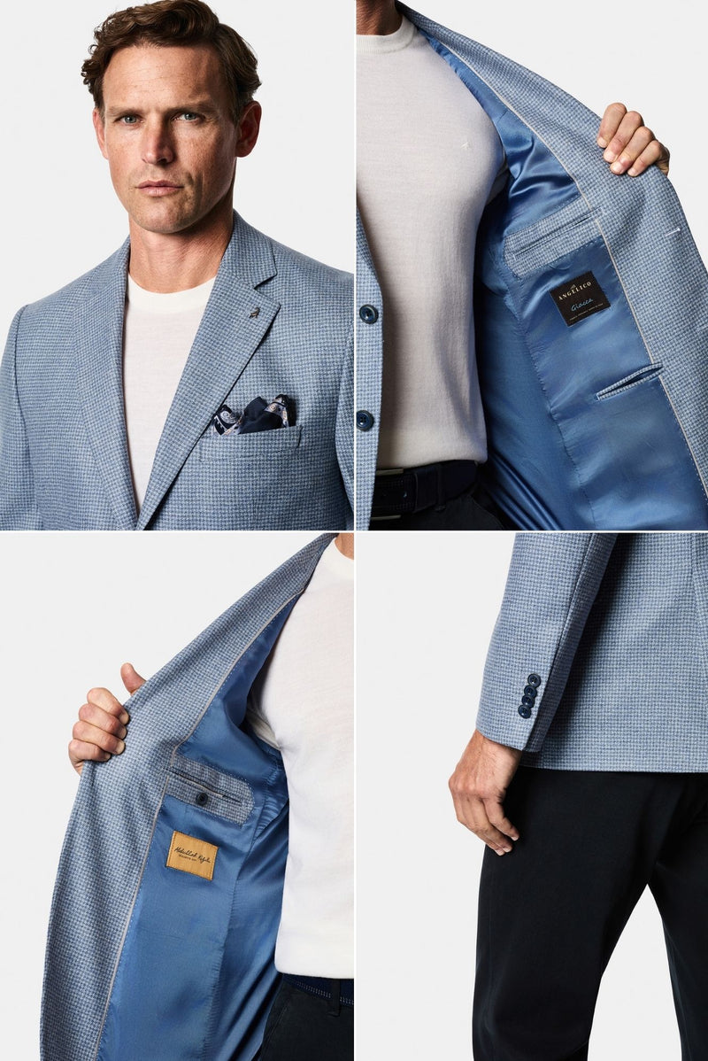 Mavi 4 Drop Relaxed Fit Rahat Kesim %100 Yün Mono Yaka Klasik İtalyan Ceket