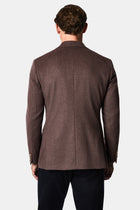 Koyu Vizon 6 Drop Regular Fit Mono Yaka Yün Blazer Ceket