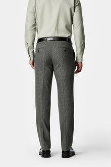 Orta Gri 6 Drop Regular Fit Armürlü Yünlü Klasik Pantolon