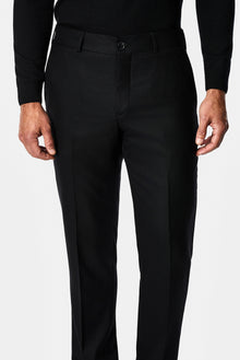 Siyah 6 Drop Regular Fit Standart Kesim Klasik Kumaş Pantolon