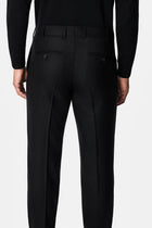 Siyah 6 Drop Regular Fit Standart Kesim Klasik Kumaş Pantolon