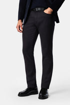 Koyu Füme Slim Fit Dar Kesim Lyocell Karışımlı 5 Cep Kanvas / Chino Pantolon