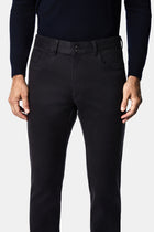 Koyu Füme Slim Fit Dar Kesim Lyocell Karışımlı 5 Cep Kanvas / Chino Pantolon