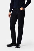Koyu Lacivert Slim Fit Dar Kesim Lyocell Karışımlı 5 Cep Kanvas / Chino Pantolon