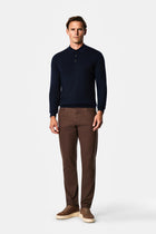 Koyu Kahve Slim Fit Pamuklu Spor Pantolon