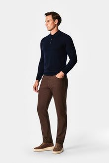 Koyu Kahve Slim Fit Pamuklu Spor Pantolon