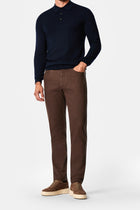 Koyu Kahve Slim Fit Pamuklu Spor Pantolon