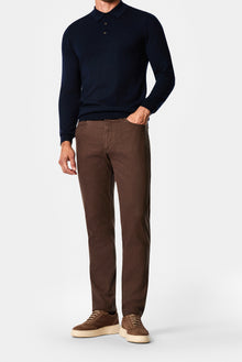 Koyu Kahve Slim Fit Pamuklu Spor Pantolon