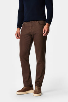 Koyu Kahve Slim Fit Pamuklu Spor Pantolon