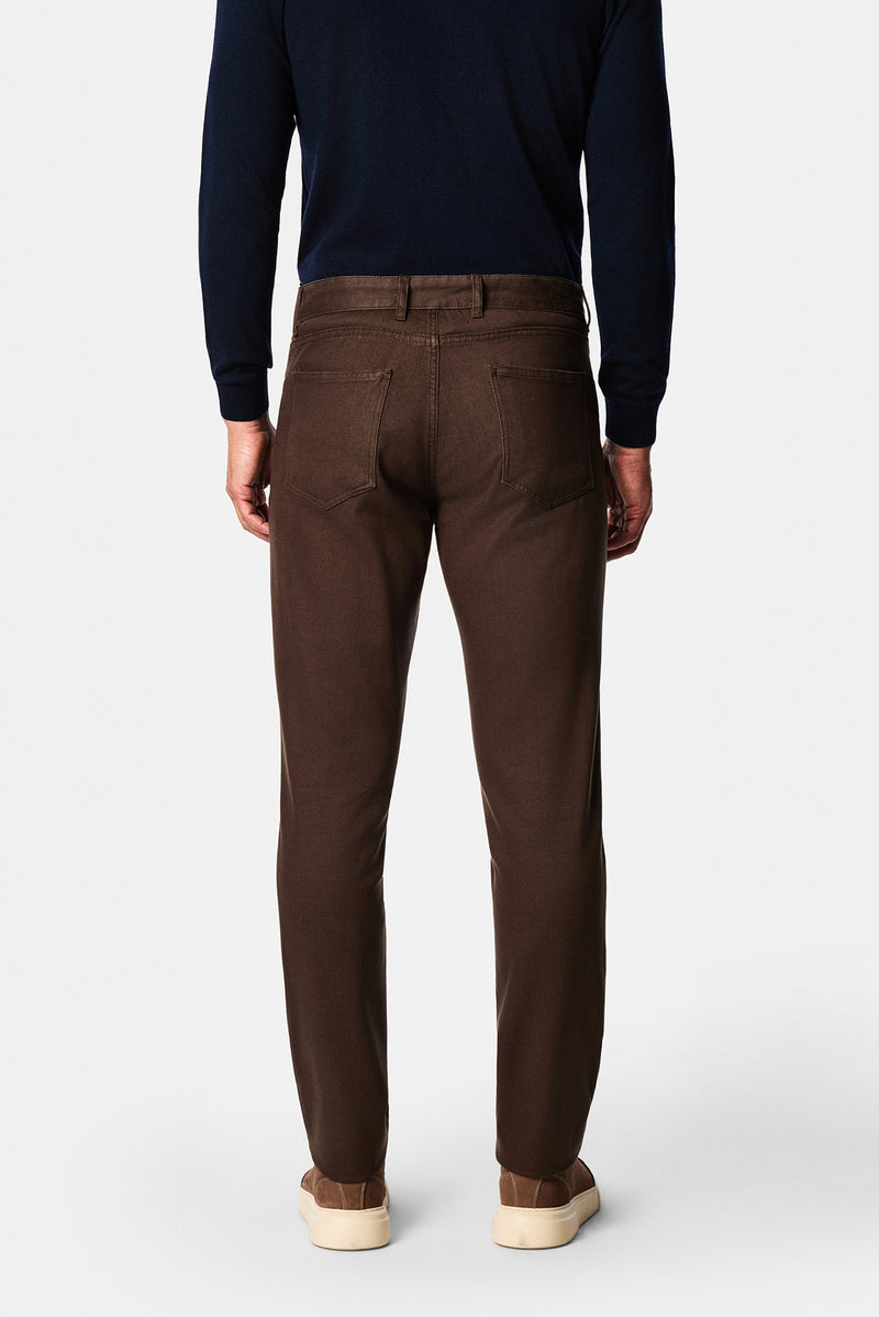 Koyu Kahve Slim Fit Pamuklu Spor Pantolon