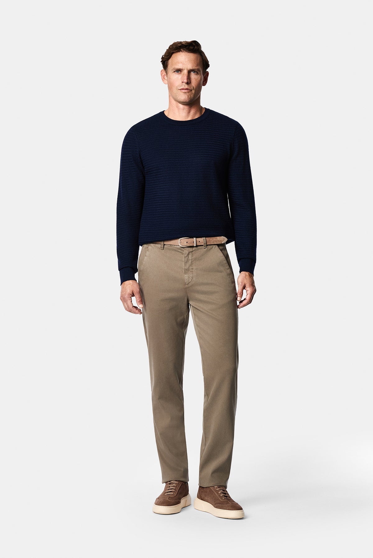 Orta Haki Regular Fit Lyocell Karışımlı 5 Cep Casual Pantolon