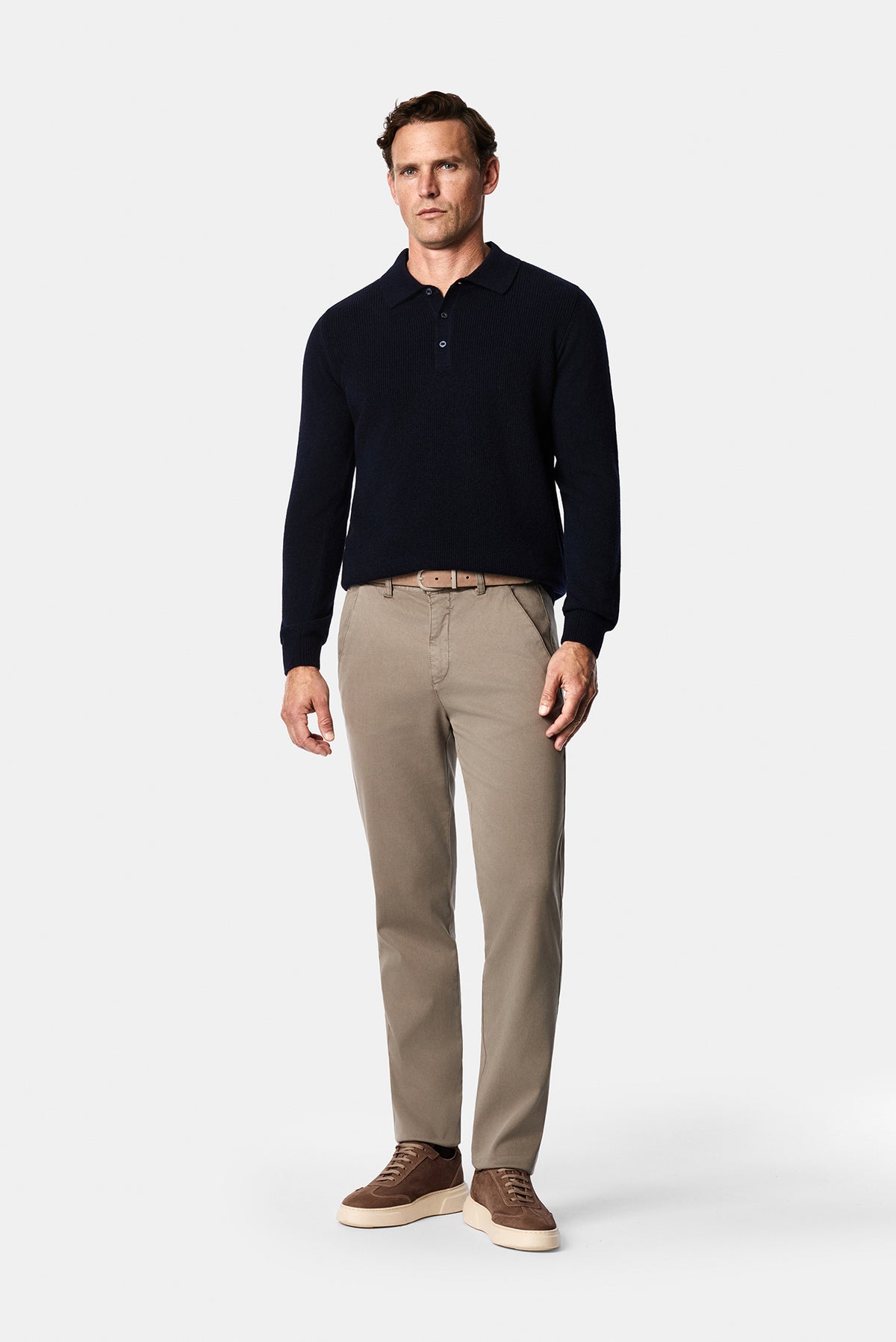 Koyu Vizon Regular Fit Lyocell Karışımlı 5 Cep Casual Pantolon