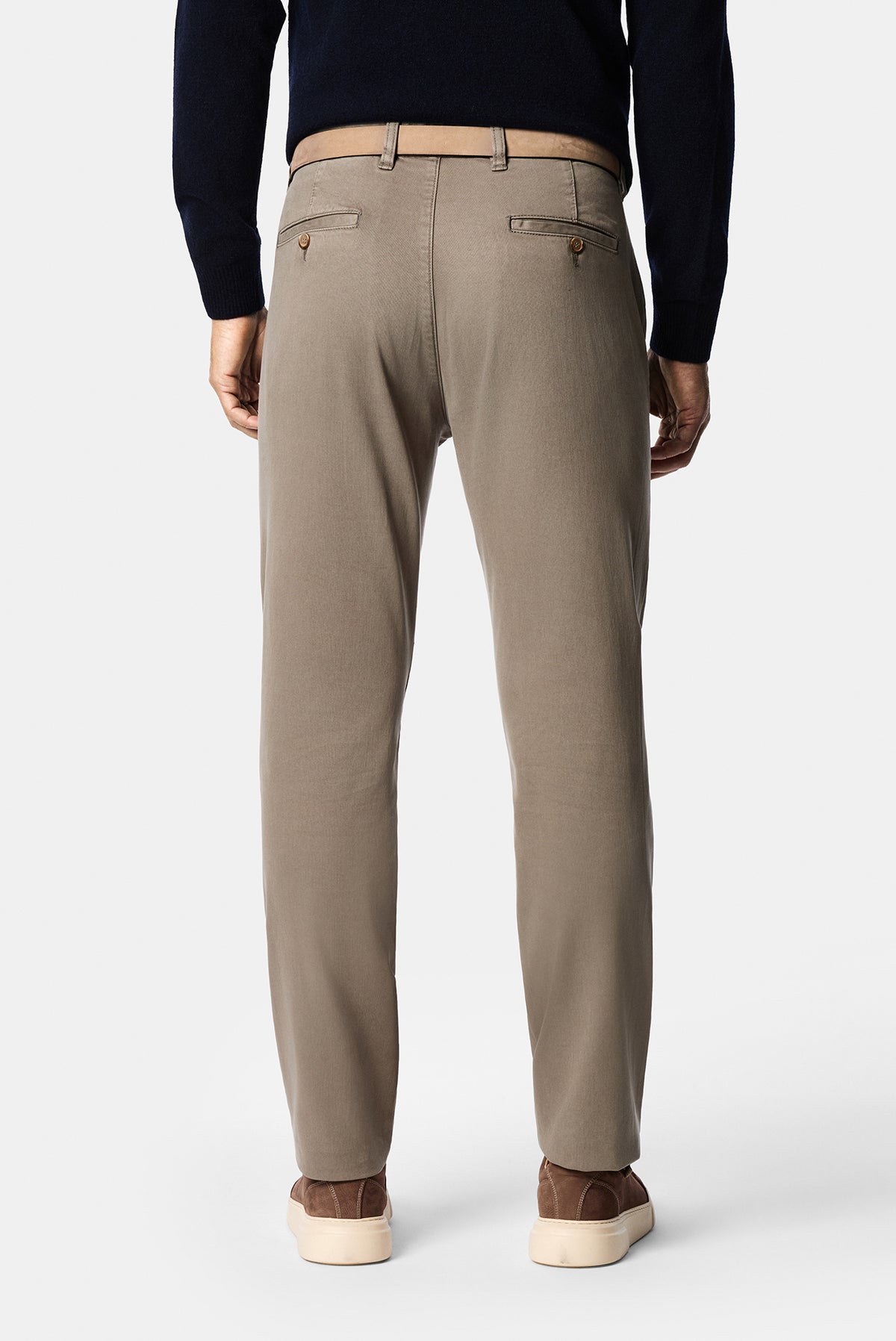 Koyu Vizon Regular Fit Lyocell Karışımlı 5 Cep Casual Pantolon