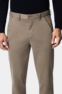 Koyu Vizon Regular Fit Lyocell Karışımlı 5 Cep Casual Pantolon