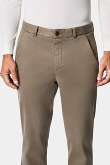 Orta Haki Relaxed Fit Lyocell/Pamuk Spor Pantolon
