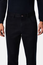 Koyu Lacivert Regular Fit Lyocell Karışımlı 5 Cep Casual Pantolon