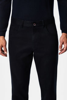 Koyu Lacivert Regular Fit Lyocell Karışımlı 5 Cep Casual Pantolon