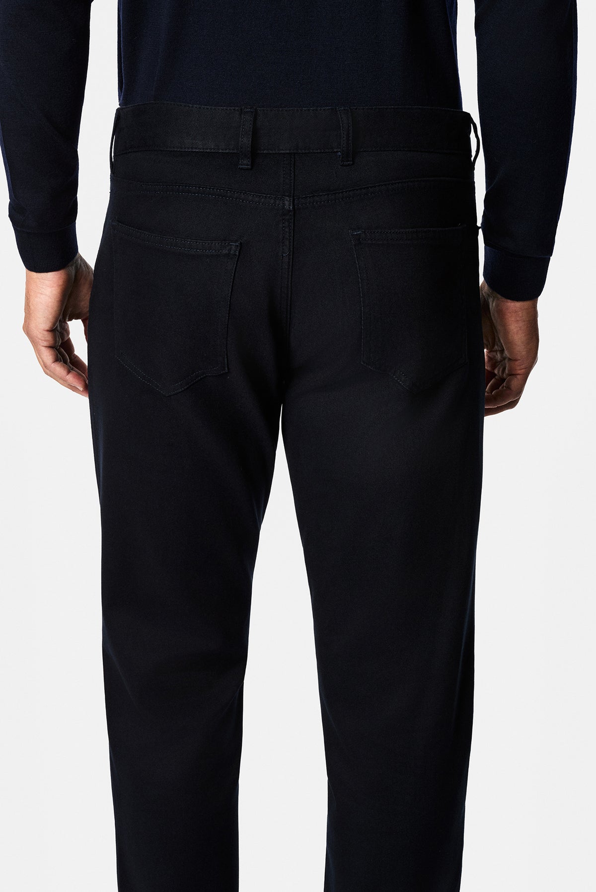 Koyu Lacivert Regular Fit Lyocell Karışımlı 5 Cep Casual Pantolon