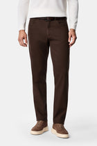Koyu Kahve Regular Fit Standart Kesim Lyocell Karışımlı 5 Cep Chino / Kanvas Pantolon