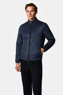 Koyu Lacivert Regular Fit Dik Yaka Mont