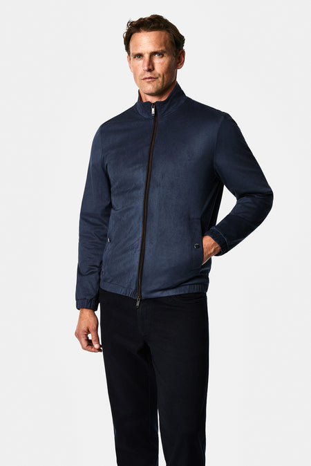 Koyu Lacivert Regular Fit Dik Yaka Mont