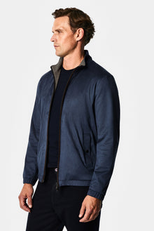 Koyu Lacivert Regular Fit Dik Yaka Mont