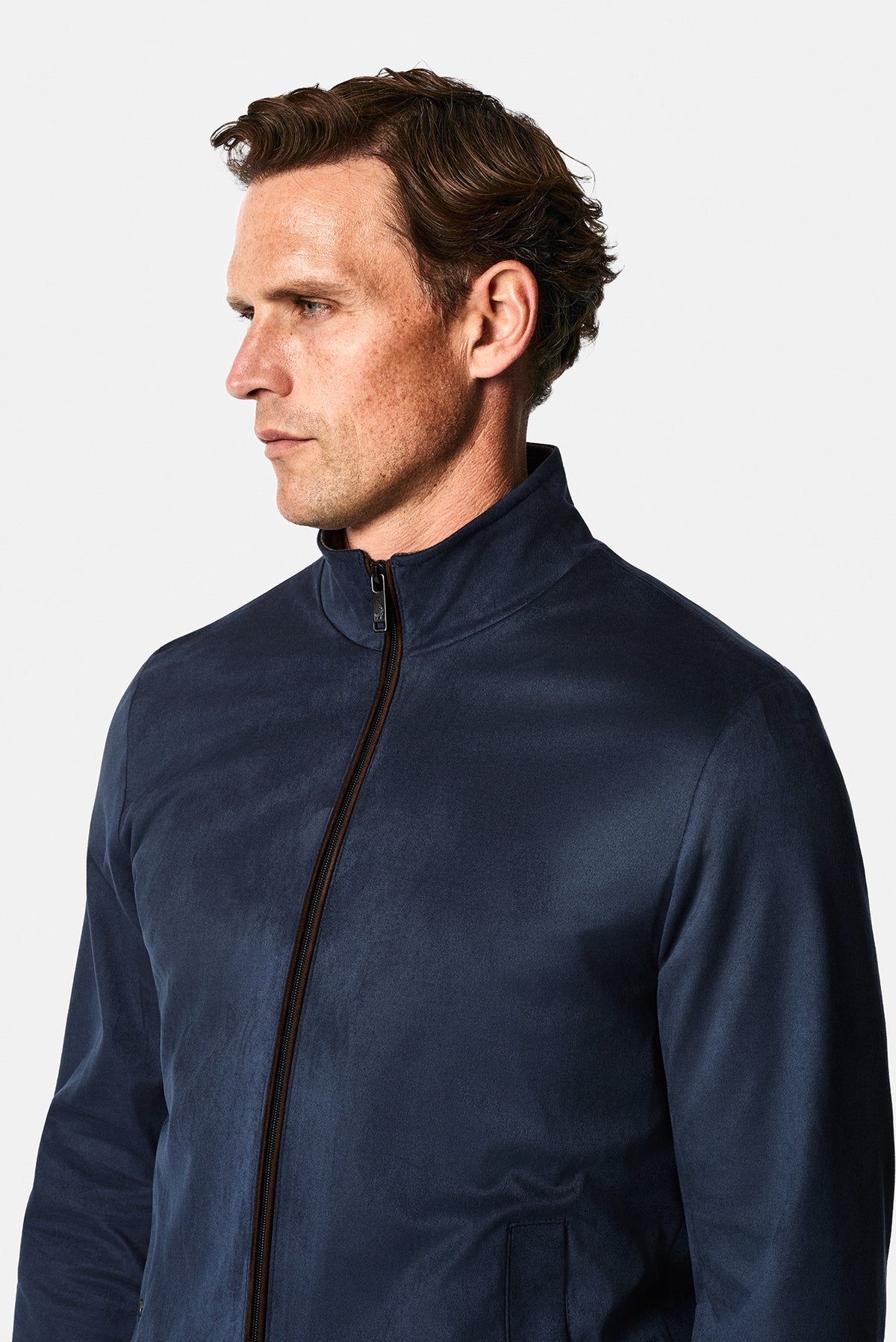 Koyu Lacivert Regular Fit Dik Yaka Mont
