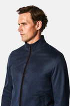 Koyu Lacivert Regular Fit Dik Yaka Mont