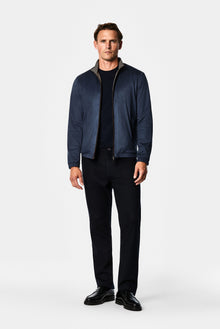 Koyu Lacivert Regular Fit Dik Yaka Mont