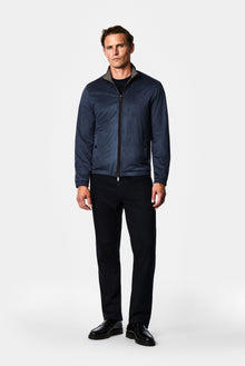 Koyu Lacivert Regular Fit Dik Yaka Mont