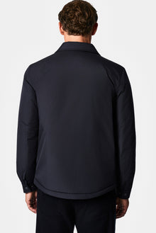 Koyu Lacivert Regular Fit Gömlek Yaka Çıtçıtlı Mont