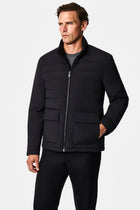 Siyah Regular Fit Dik Yaka Mont