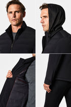 Siyah Regular Fit Dik Yaka Mont