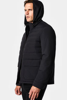 Siyah Regular Fit Dik Yaka Mont