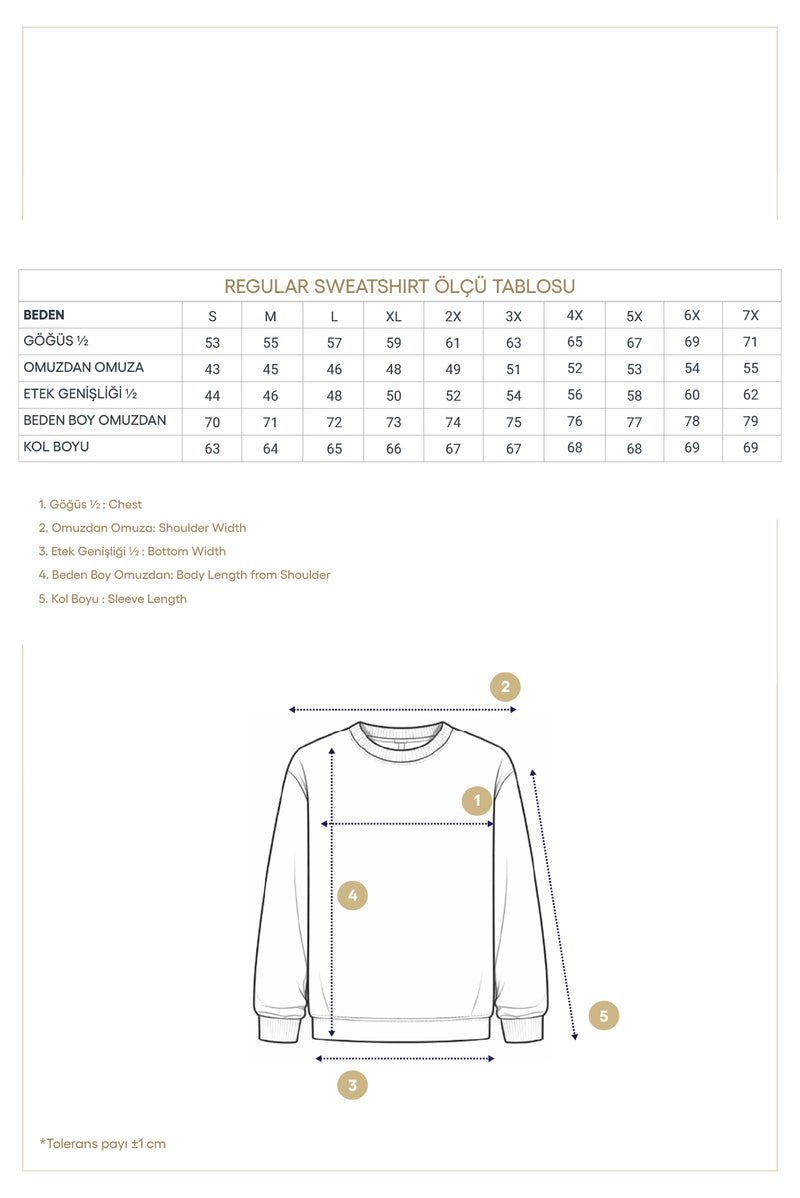 Koyu Lacivert Polo Yaka Regular Fit Desenli Nakışlı %100 Pamuk Merserize Sweatshirt
