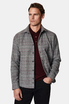 Koyu Bordo Polo Yaka Regular Fit Düğmeli Nakışlı Yün Triko Kazak