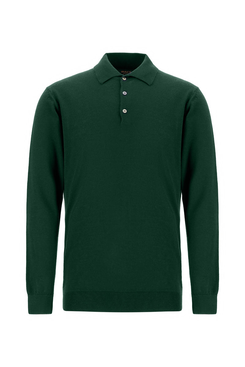 Nefti Polo Yaka Regular Fit Yün Triko Kazak