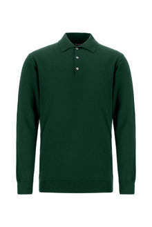 Nefti Polo Yaka Regular Fit Dü?meli Nak??l? Yün Triko Kazak-Abdullah Ki??l?