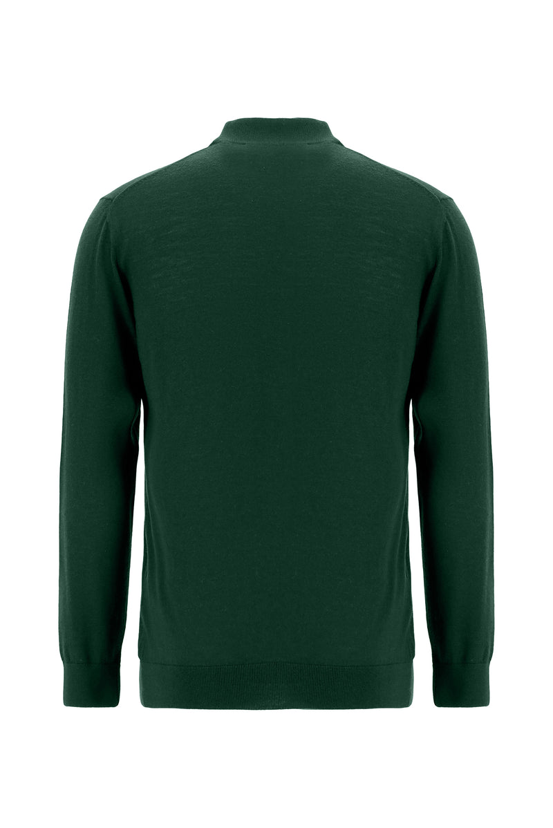 Nefti Polo Yaka Regular Fit Yün Triko Kazak