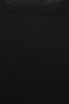 Siyah Yarım Balıkçı Yaka Regular Fit Yün Triko Kazak