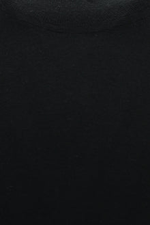 Siyah Yarım Balıkçı Yaka Regular Fit Yün Triko Kazak