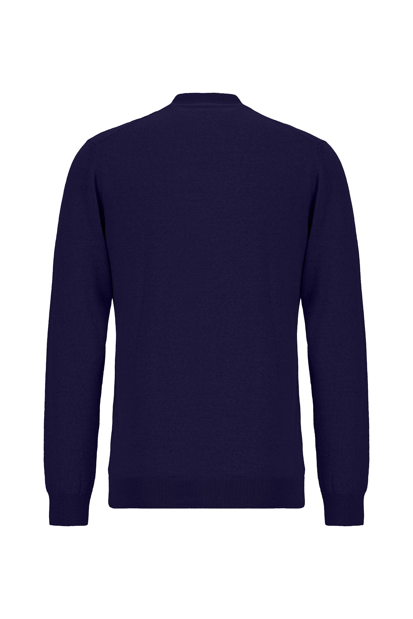 Açık Lacivert Yarım Balıkçı Yaka Regular Fit Yün Triko Kazak