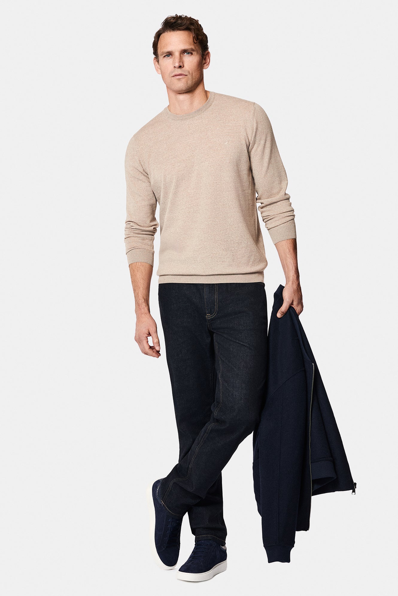 Orta Vizon Bisiklet Yaka Regular Fit Yün Triko Kazak-Abdullah Ki??l?