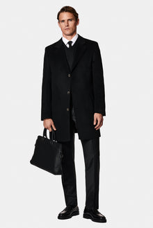 Siyah V Yaka Yün Triko Süveter-Abdullah Ki??l?