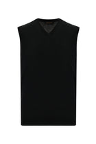 Siyah V Yaka Yün Triko Süveter-Abdullah Ki??l?